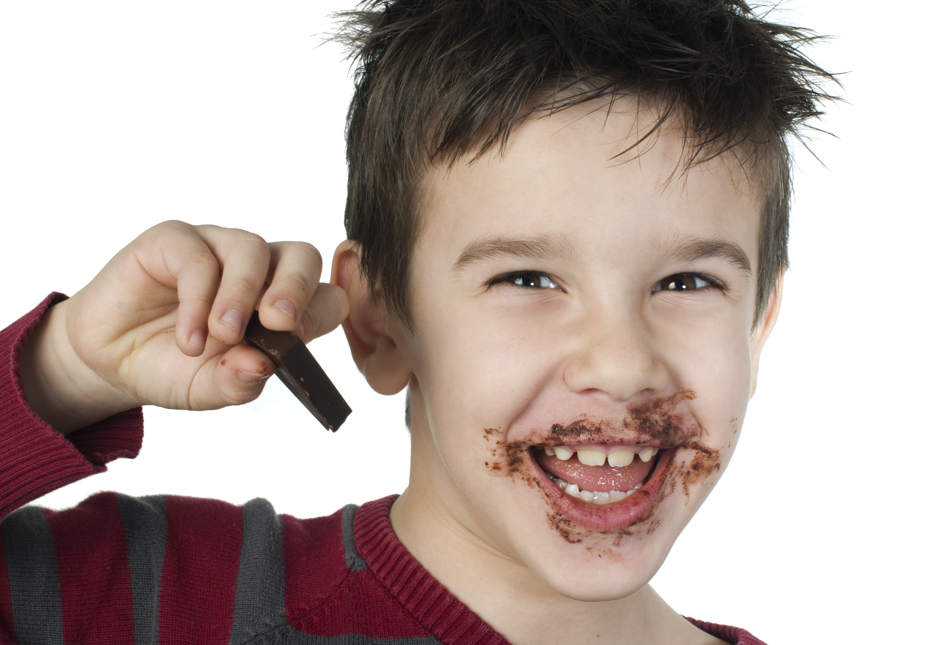 Boy with Chocolate on his face
